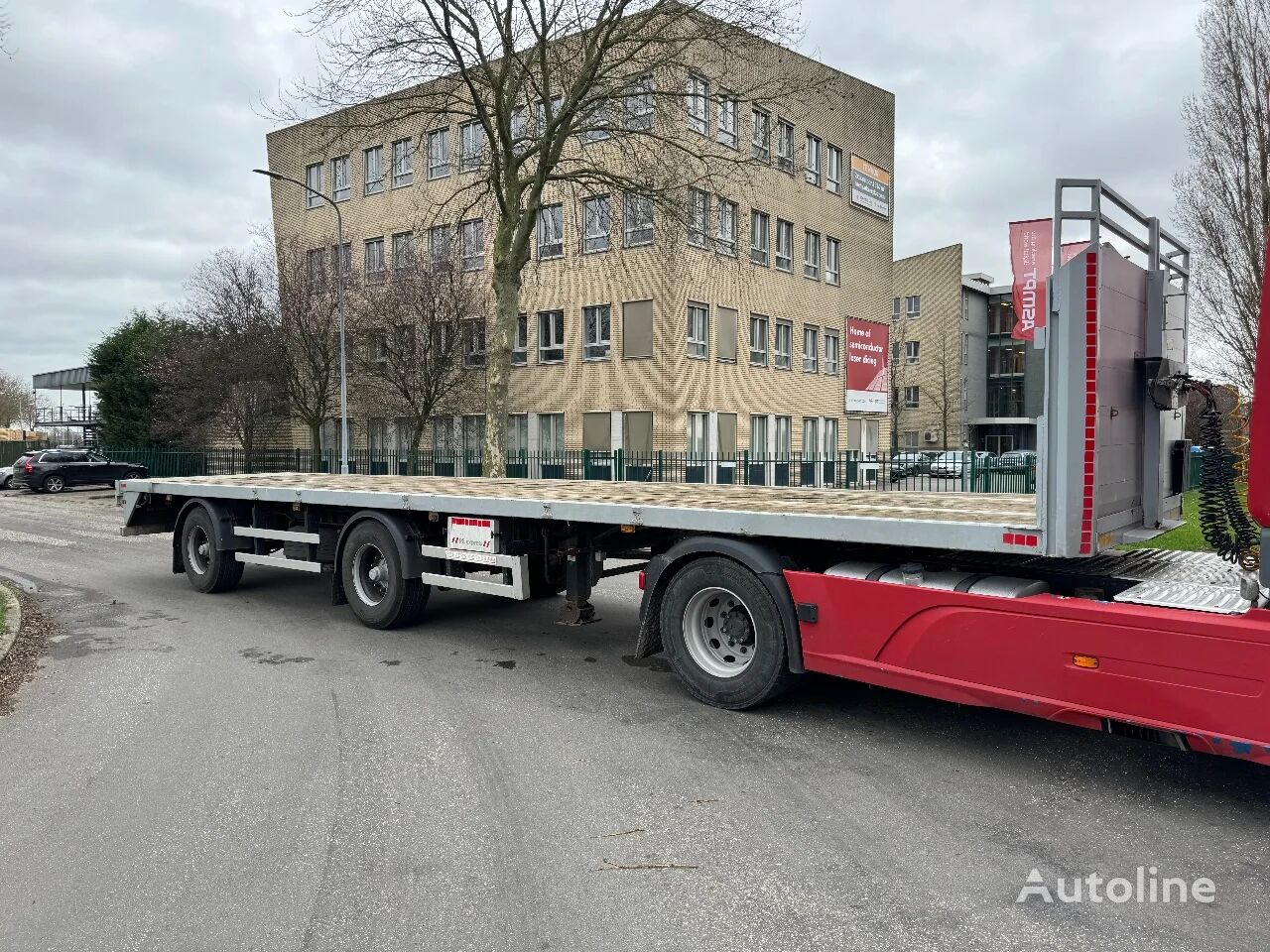 Renders 2 STUUR ASSEN flatbed semi-trailer