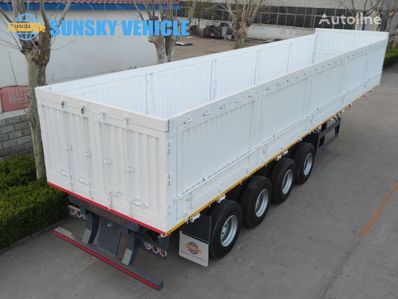 SUNSKY drop side tipper trailer semirremolque caja abierta nuevo