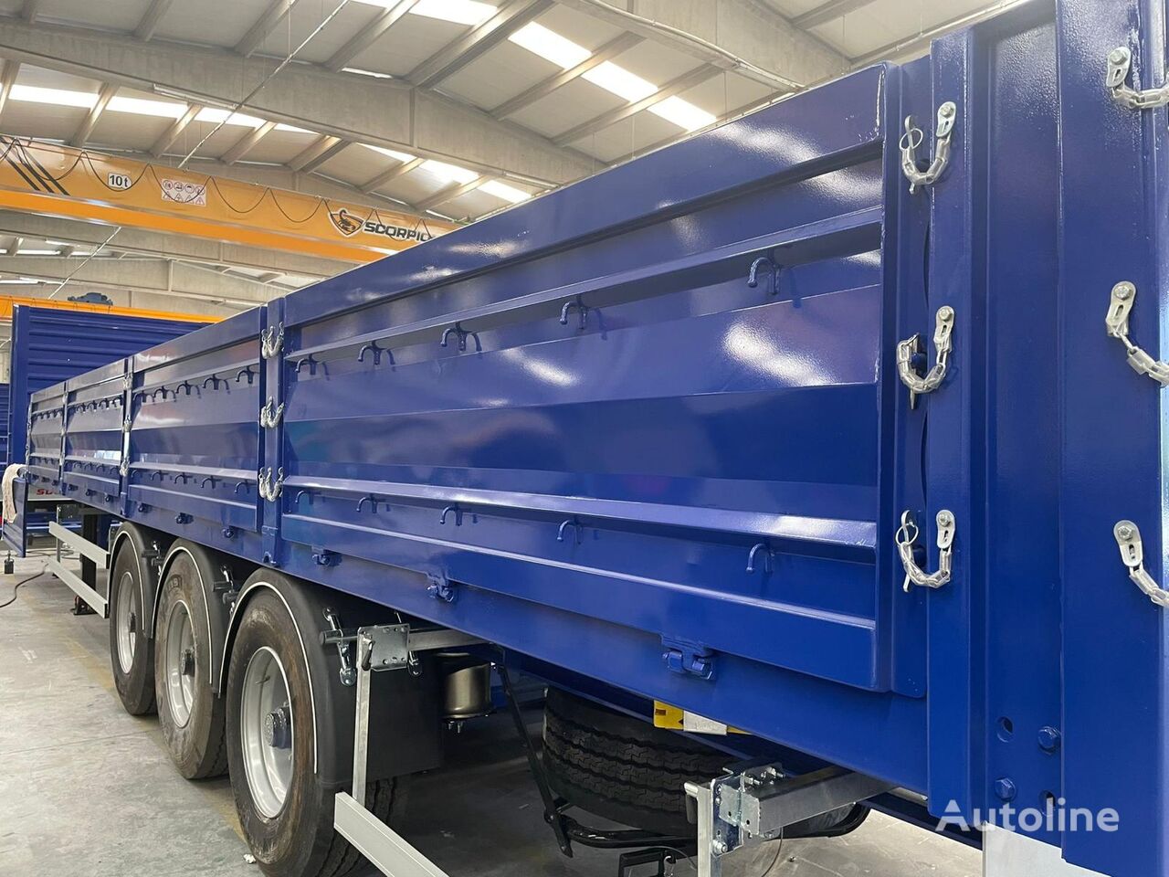 new Scorpion Trailer HKM 3 flatbed semi-trailer