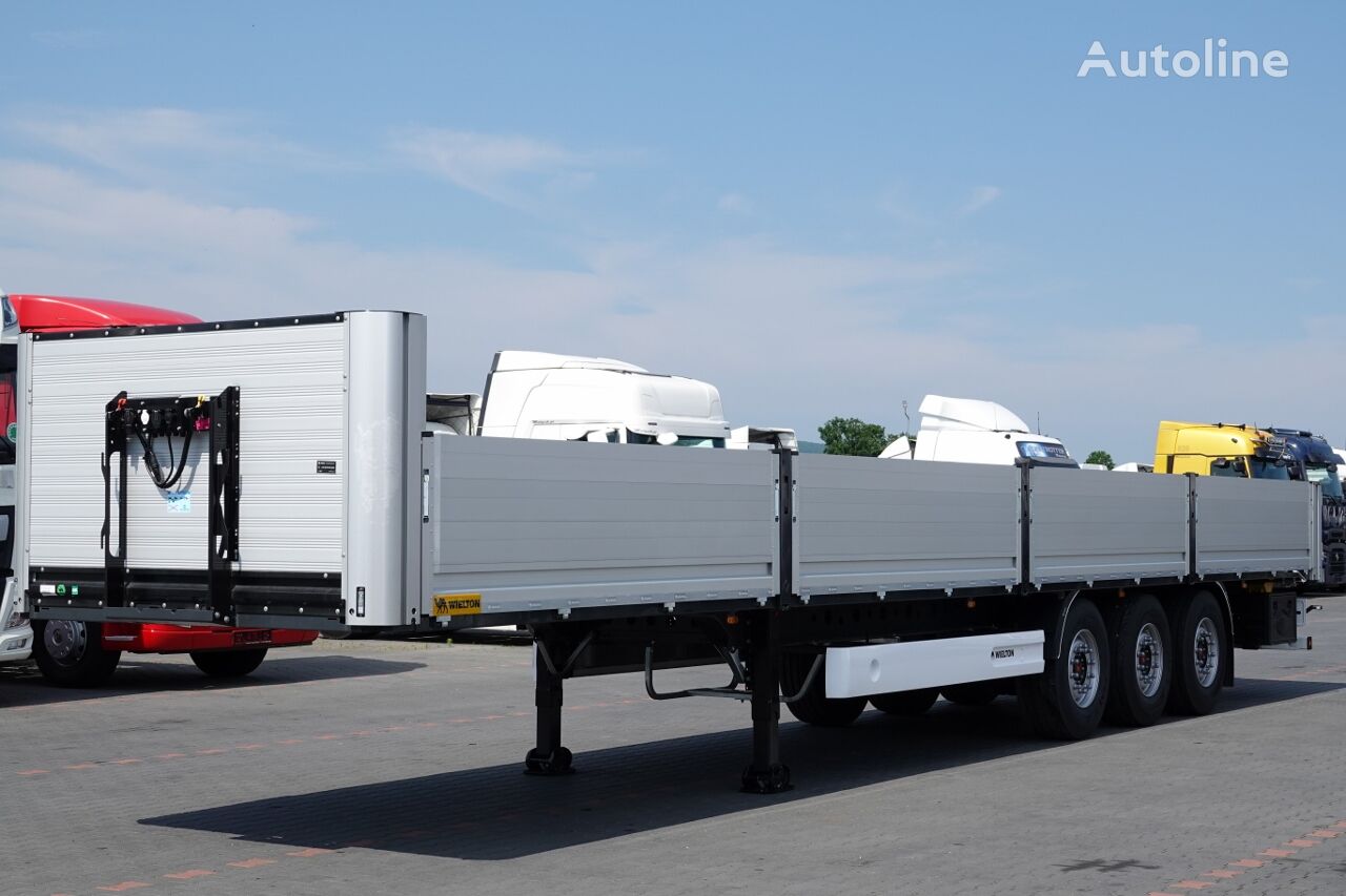 new Wielton NACZEPA BURTOWA / DO BUDOWLANKI / NOWA / 2024 R / DOSTĘPNA OD RĘ flatbed semi-trailer