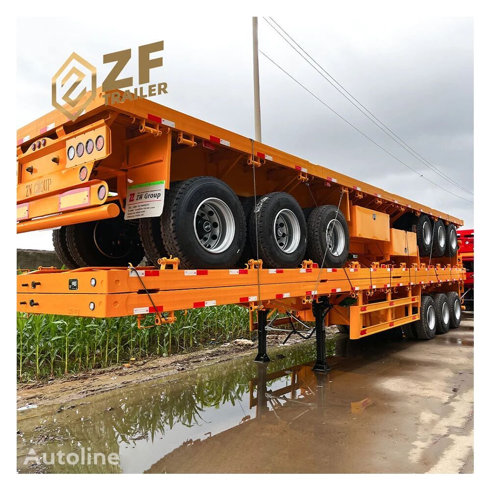 новий бортовий напівпричіп ZW -Group 40ft flatbed trailer