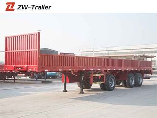 Semi-reboque caixa aberta ZW-Trailer 3 Axle Cargo Side Wall Semi Trailer for jamaica a venda - Imagem 4 | Autoline AO Semi-reboque caixa aberta ZW-Trailer 3 Axle Cargo Side Wall Semi Trailer for jamaica | Imagem 4 - Autoline