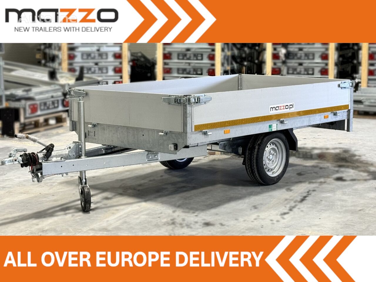 new Eduard 2615-3-P3-1363 256x150x30cm Flatbed trailer platform with sides