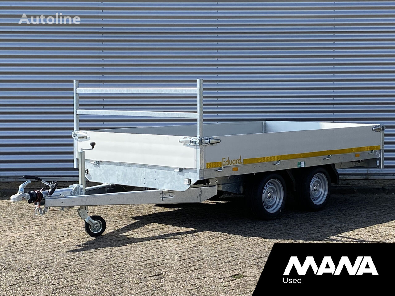 Eduard K4 3318 Plateau 2as 2700kg Geremd 330X180 flatbed trailer - Autoline