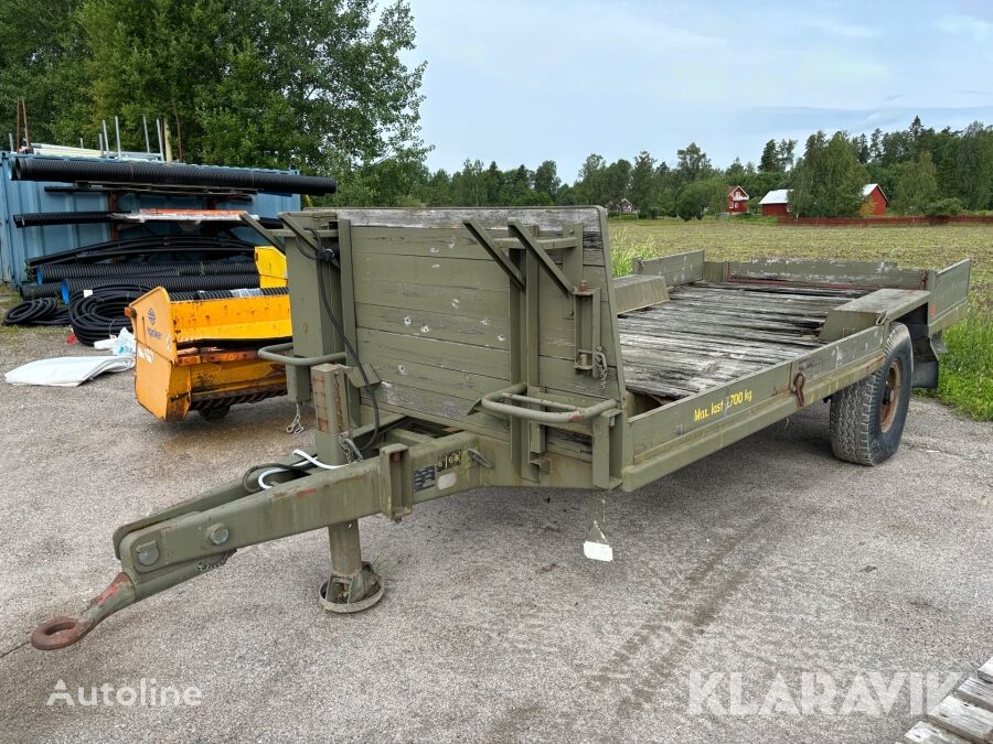 bortinė priekaba Flakvagn/Brokärra