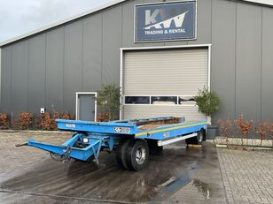 GEYSEN & VERPOORT  2 asser, open, bladgeveerd flatbed trailer