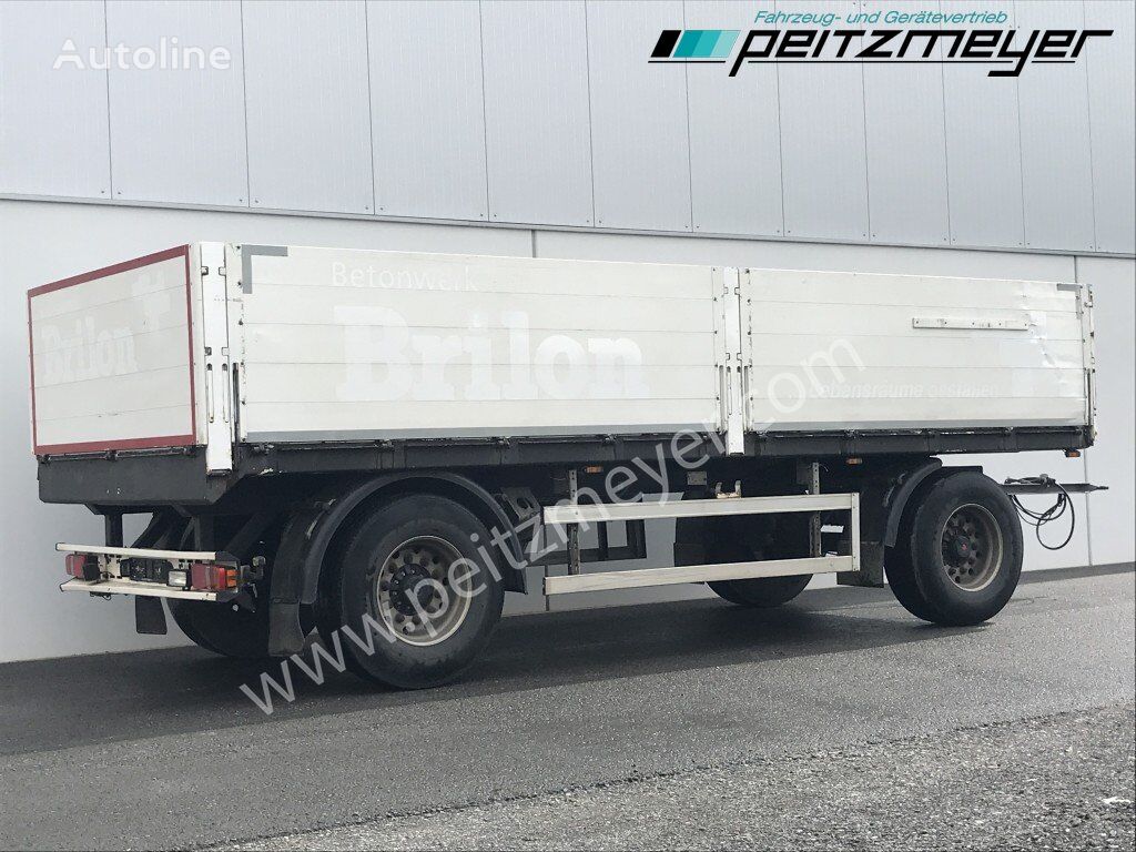 HEUSER 2 Achs Anhänger  Baustoffanhänger flatbed trailer - Autoline