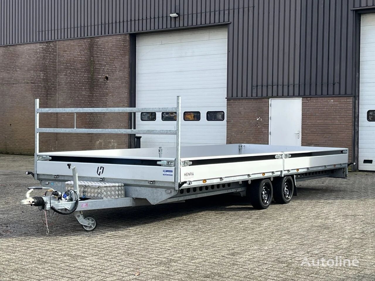 Henra PL35 / Z.G.A.N. / 2-assige plateauwagen / 633 x 248 cm / Slede / flatbed trailer