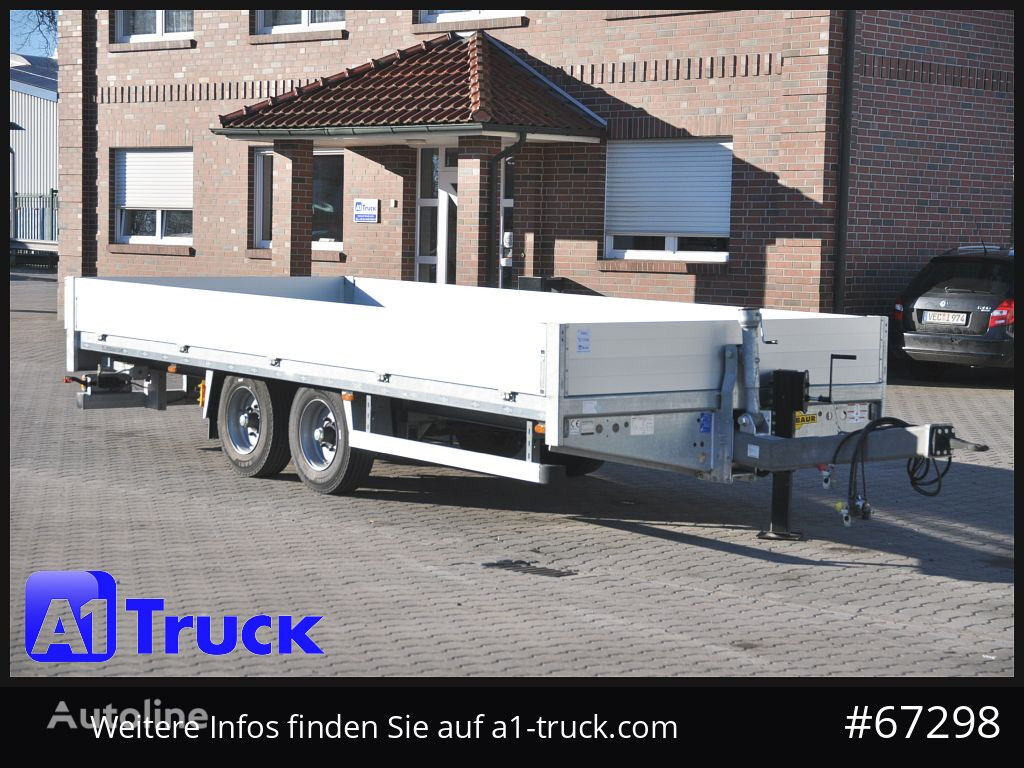 new Humbaur HBT10 BE, BPW Rampenschacht flatbed trailer