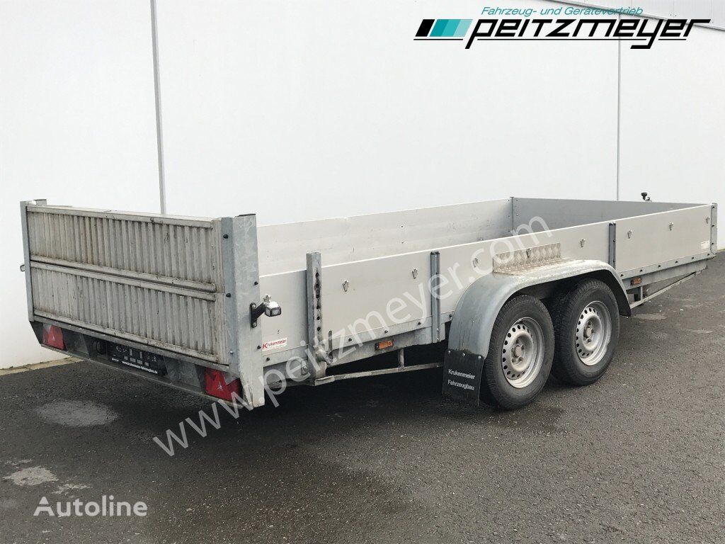 Krukenmeier Tandemanhänger  3,5 t Tieflader m. Rampen, 100 km/h verzinkt flatbed trailer