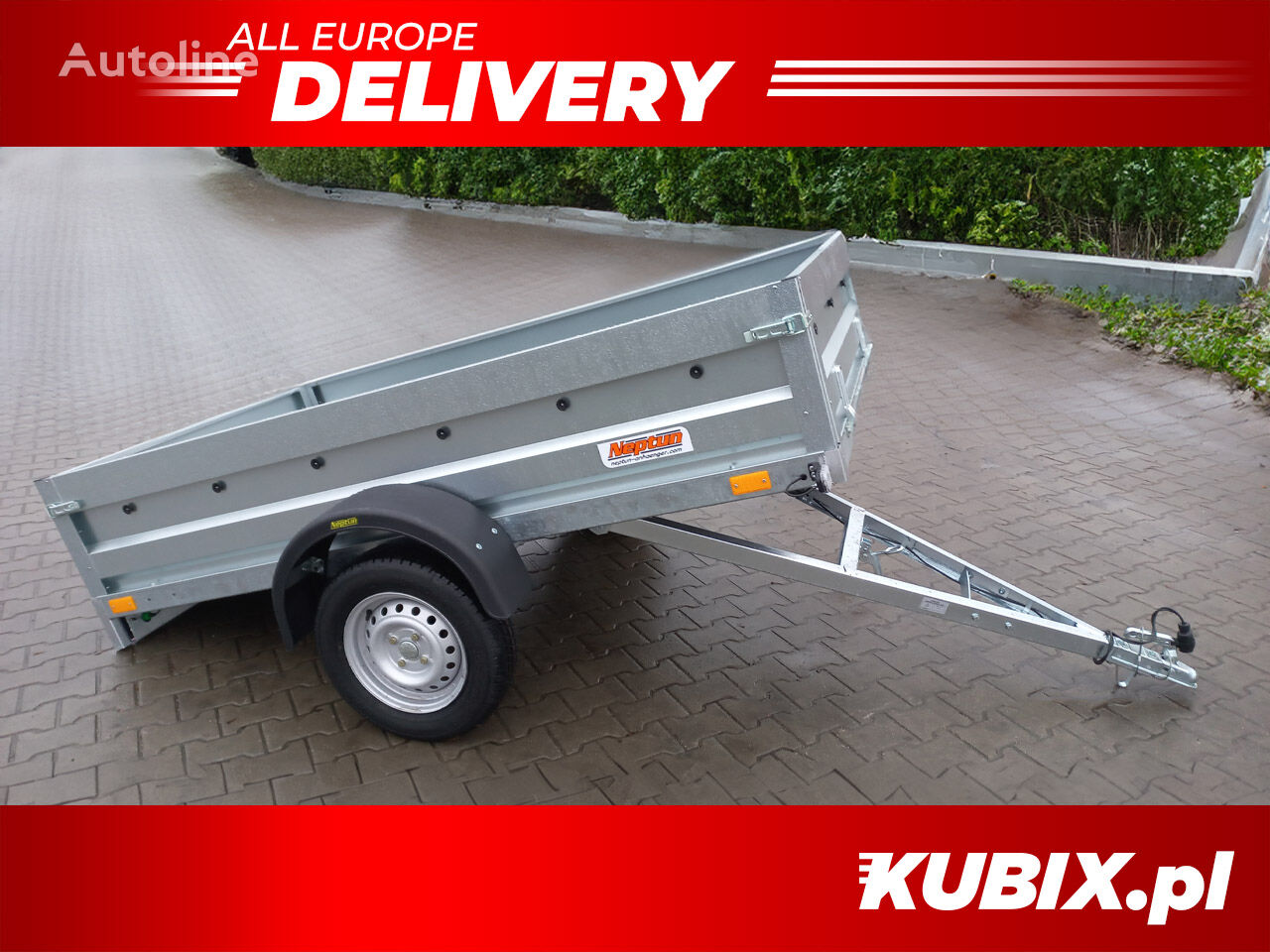 Neptun KUBIX Przyczepa lekka 210x129x40 GN213 remolque caja abierta nuevo - Autoline