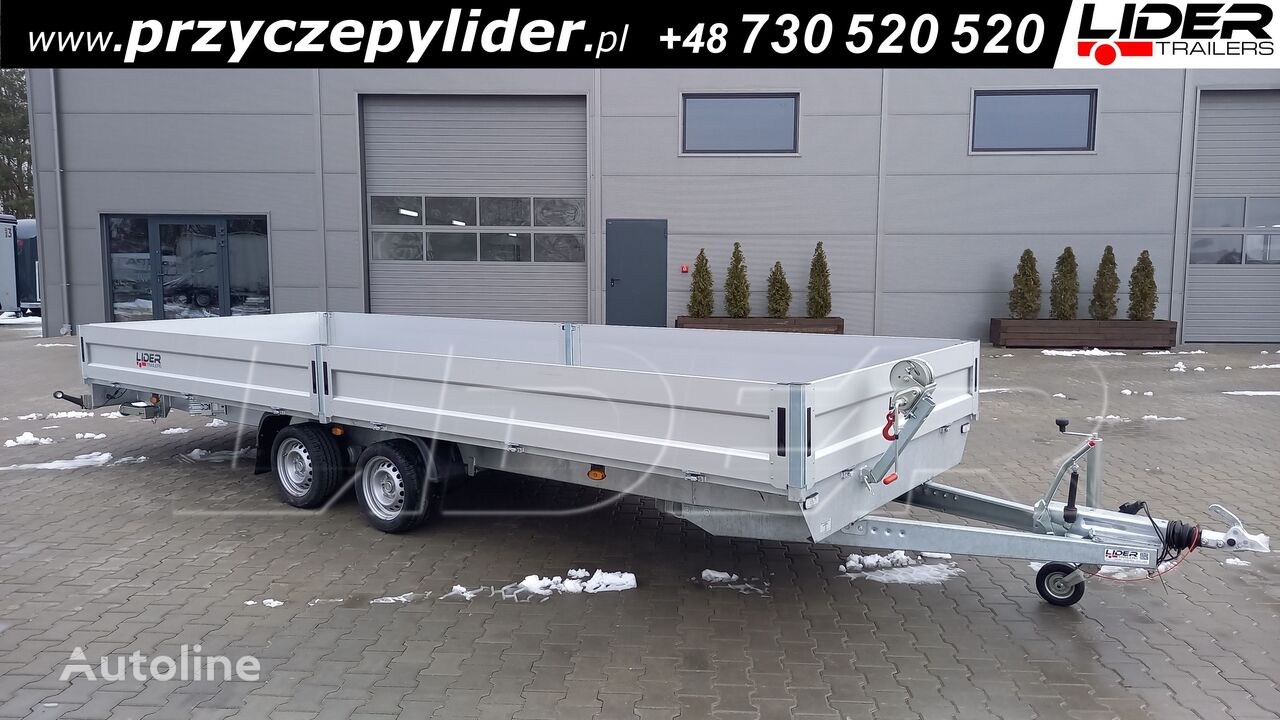 remorcă platformă cu obloane Niewiadów Car transporter / universal trailer BR-107 przyczepa 600x210x40c nou