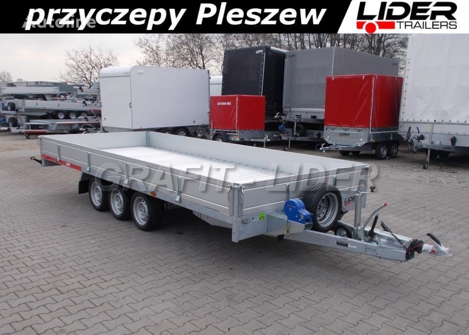 новый бортовой прицеп Temared TM-185 przyczepa 507x211x30cm, Carplatform 5121/3S, 3 os