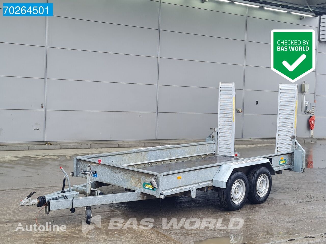 reboque caixa aberta Unsinn HUZG 3500 Aanhangwagen Minigraver transporter 3500 KG novo