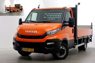 camion plateau < 3.5t IVECO Daily 35C14 136pk E6 Open Laadbak met laadklep en trekhaak 3500k