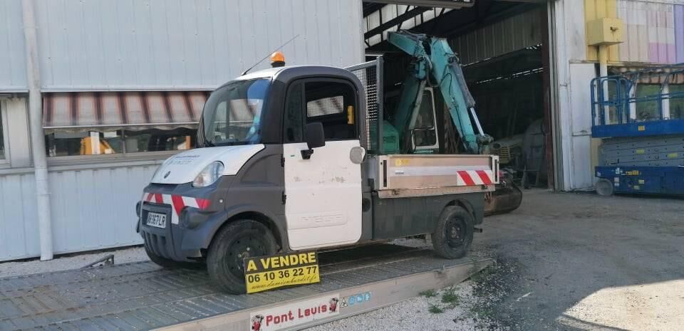 Camion plateau < 3.5t Mega MULTITRUCK ELECTRIQUE POUR PIÈCE - BATTERIE A REVOIR - Autoline
