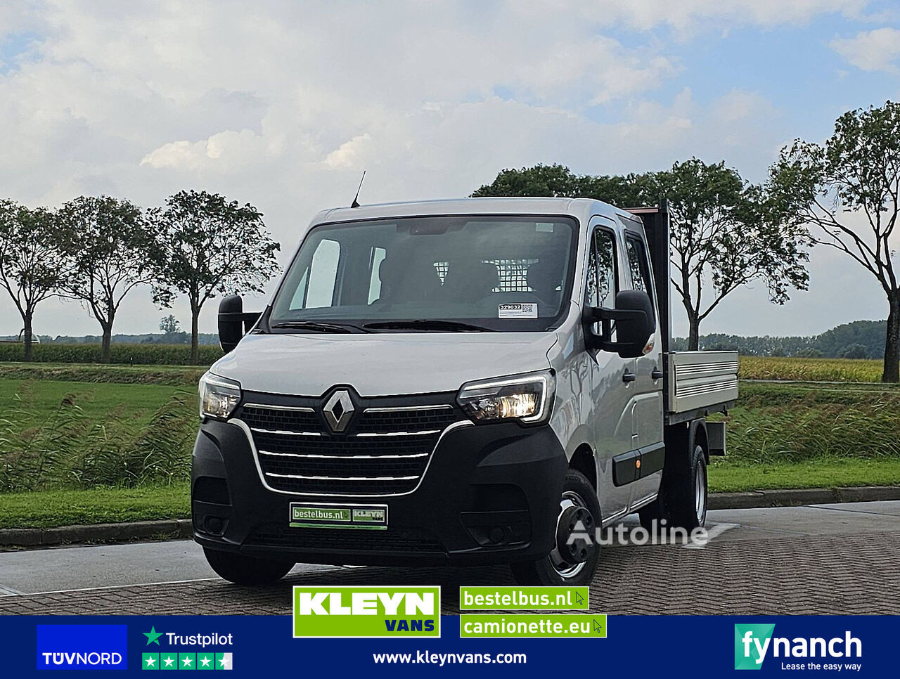 Renault MASTER 2.3 Dubbele Cabine Dubbellucht L3 Open-Laadbak 7-Persoons flatbed truck < 3.5t - Autoline