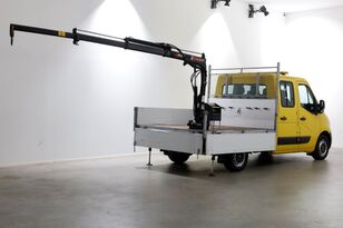 Renault Master T35 2.3 dCi 130pk E6 L2H1 D.C. Open Laadbak + HIAB 013T K kamion s ravnom platformom < 3.5t