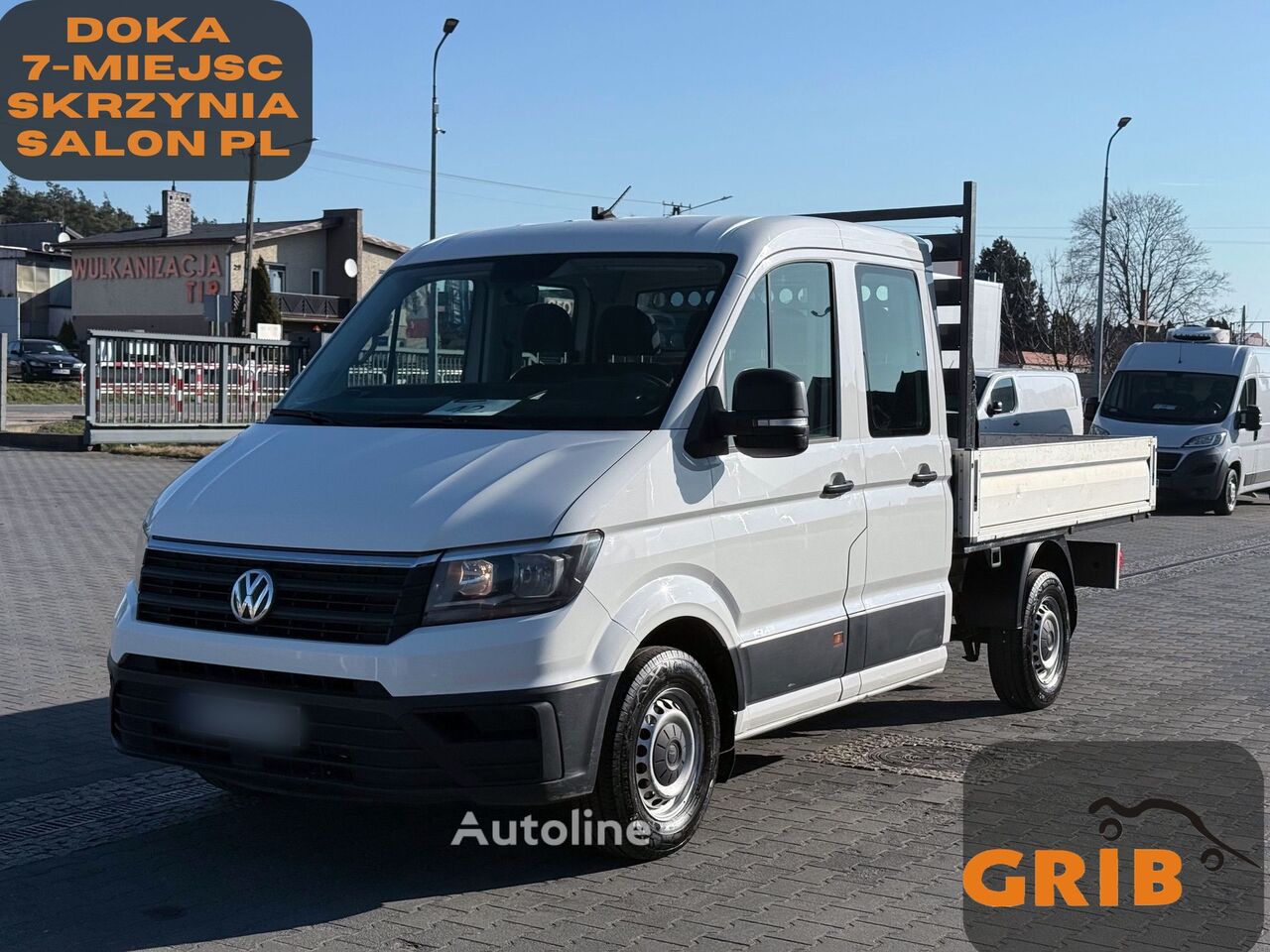 شاحنة مسطحة < 3.5طن Volkswagen Crafter Doka Brygadówka 7-miejsc Skrzynia, Salon PL - Autoline