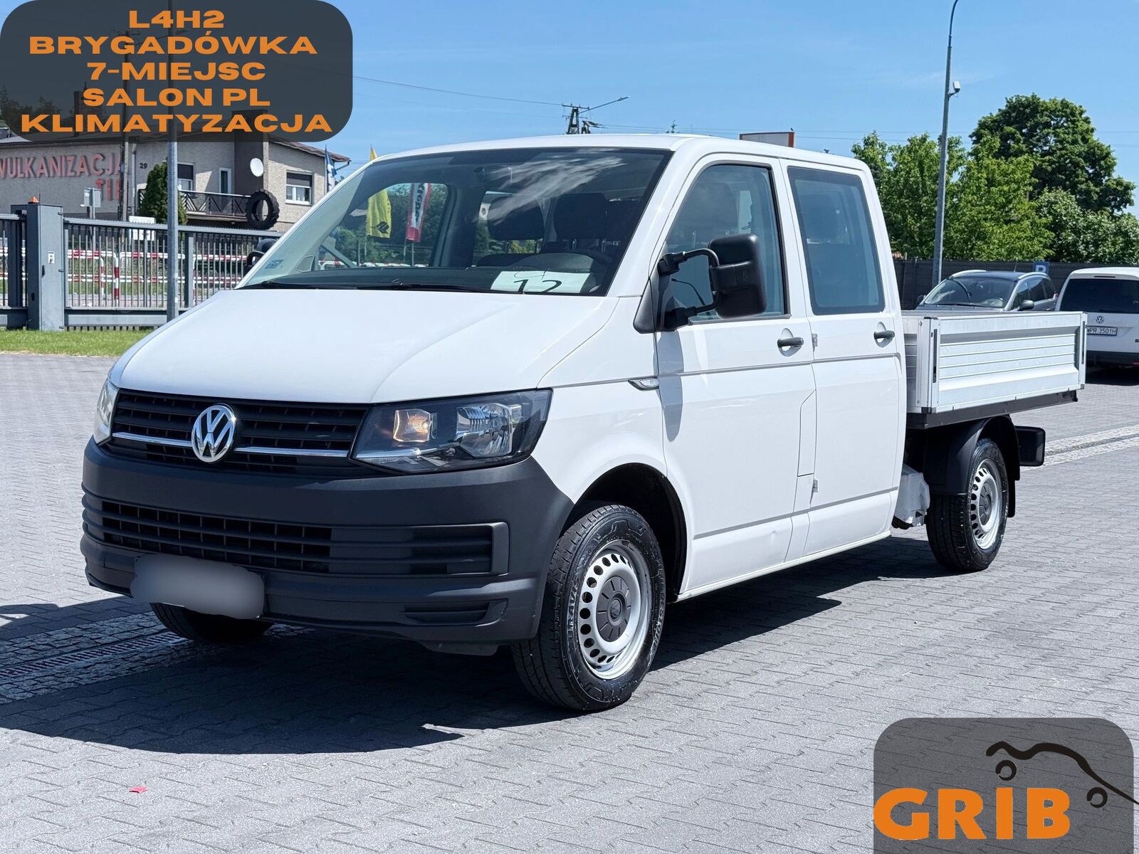 Volkswagen Transporter T6 Doka Brygadówka 6-miejsc Skrzynia Salon PL, Jeden camión caja abierta < 3.5t - Autoline