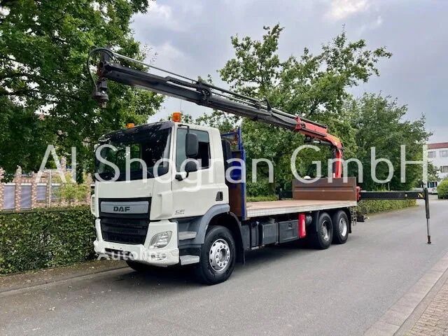 DAF CF 370 /6x4/Palfinger PK 18002 Mit Funk/Euro 6 flatbed truck