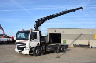 DAF CF 75.250 +Hiab crane flatbed truck