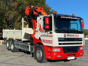 DAF CF 75 290 Grúa Palfinger PK44002 con Jib camión caja abierta