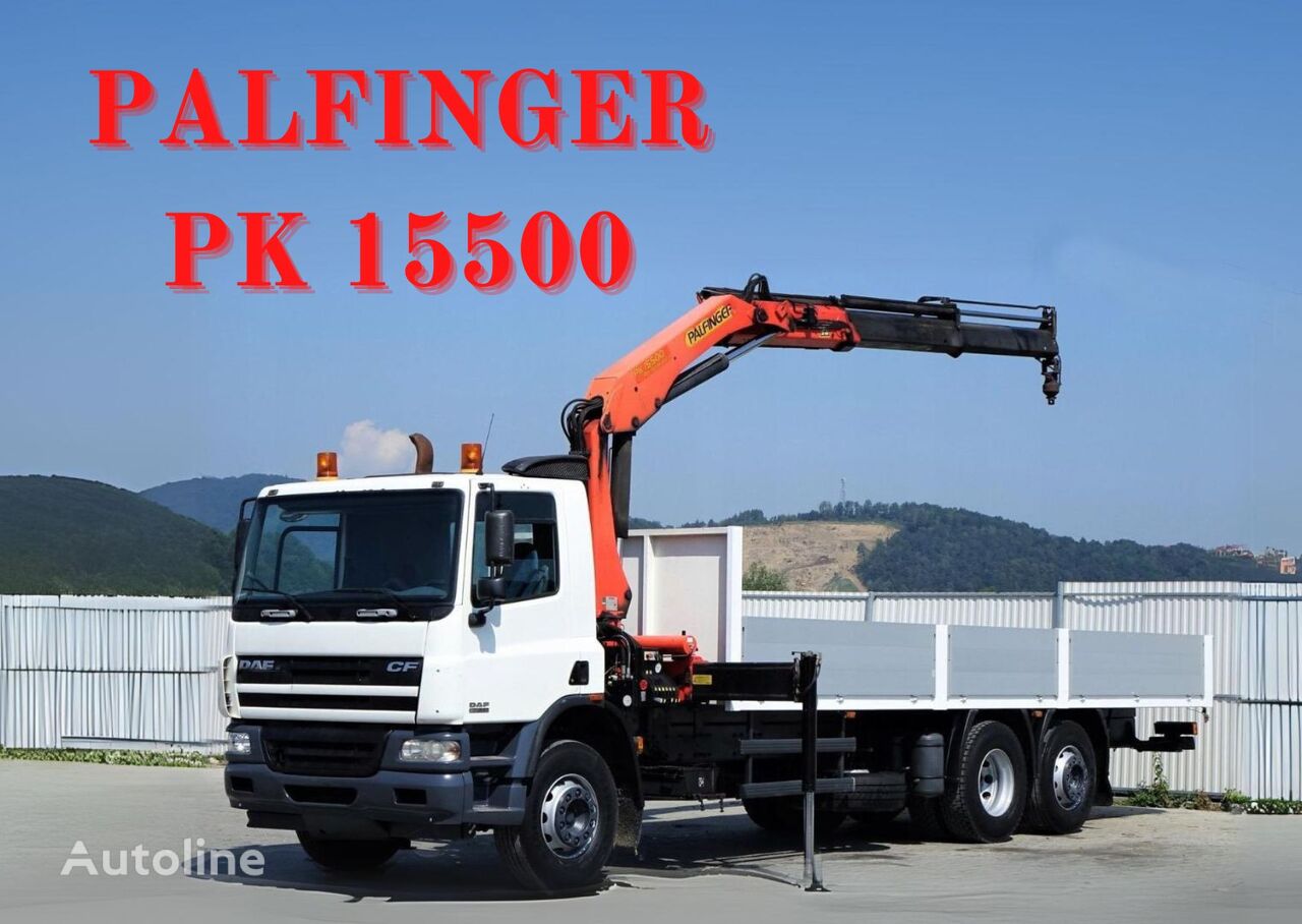 DAF CF 75.310 Pritsche 7,90 m + KRAN / 6x2! open laadbak vrachtwagen