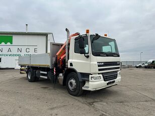 DAF CF 75.310 with crane PALFINGER, E5 vin 221 フラットベッドトラック