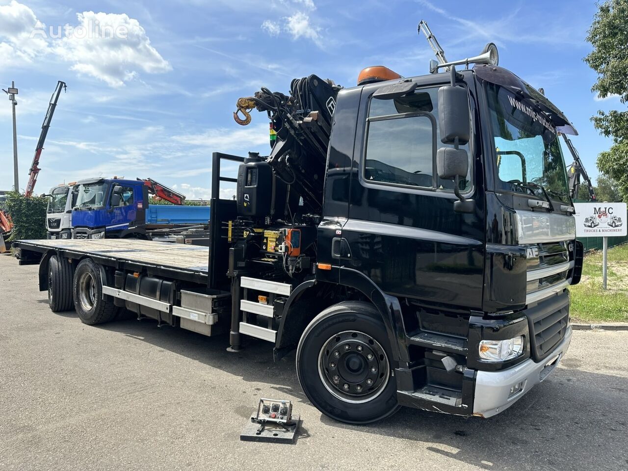 DAF CF 85.340 6x2 PRITSCHE 6m50 + KRAN FASSI F230 XP (3x) - 5/6 F -  planbil