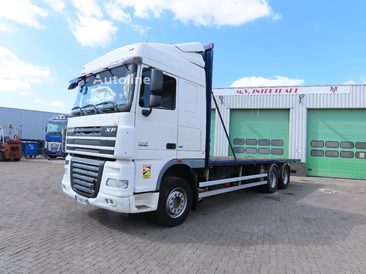 Φορτηγού καρότσας DAF XF 105.460 654164 km EEV Euro5 , 6x2, Retarder, towbar. FRANCE t προς πώληση | Autoline GR Φορτηγό καρότσα DAF XF 105.460 654164 km EEV Euro5 , 6x2, Retarder, towbar. FRANCE t - Autoline