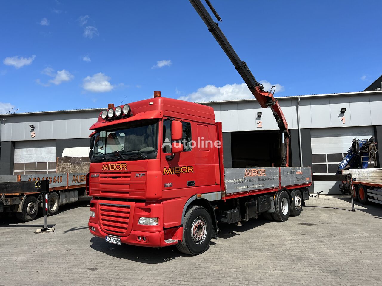 DAF XF105 open laadbak vrachtwagen