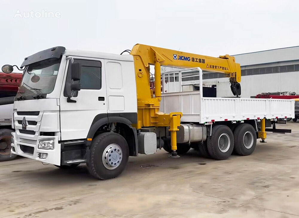 camion plateau Howo Crane Truck 10 Ton Boom Truck 6x4