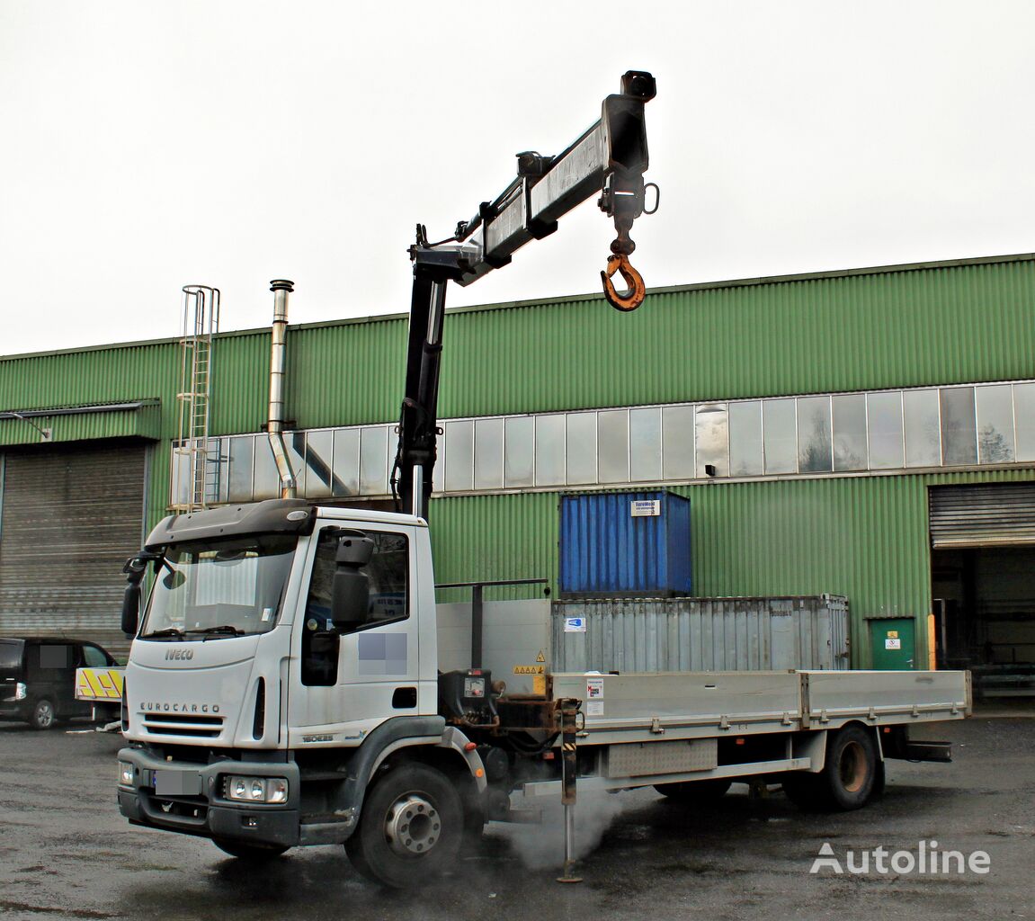 IVECO 160E25 *crane HIAB 099-2 DUO *ONLY 125tkm *MANUAL *VIDEO camión caja abierta