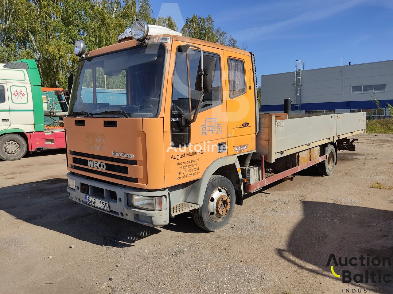 IVECO 750E 15 flatbed truck