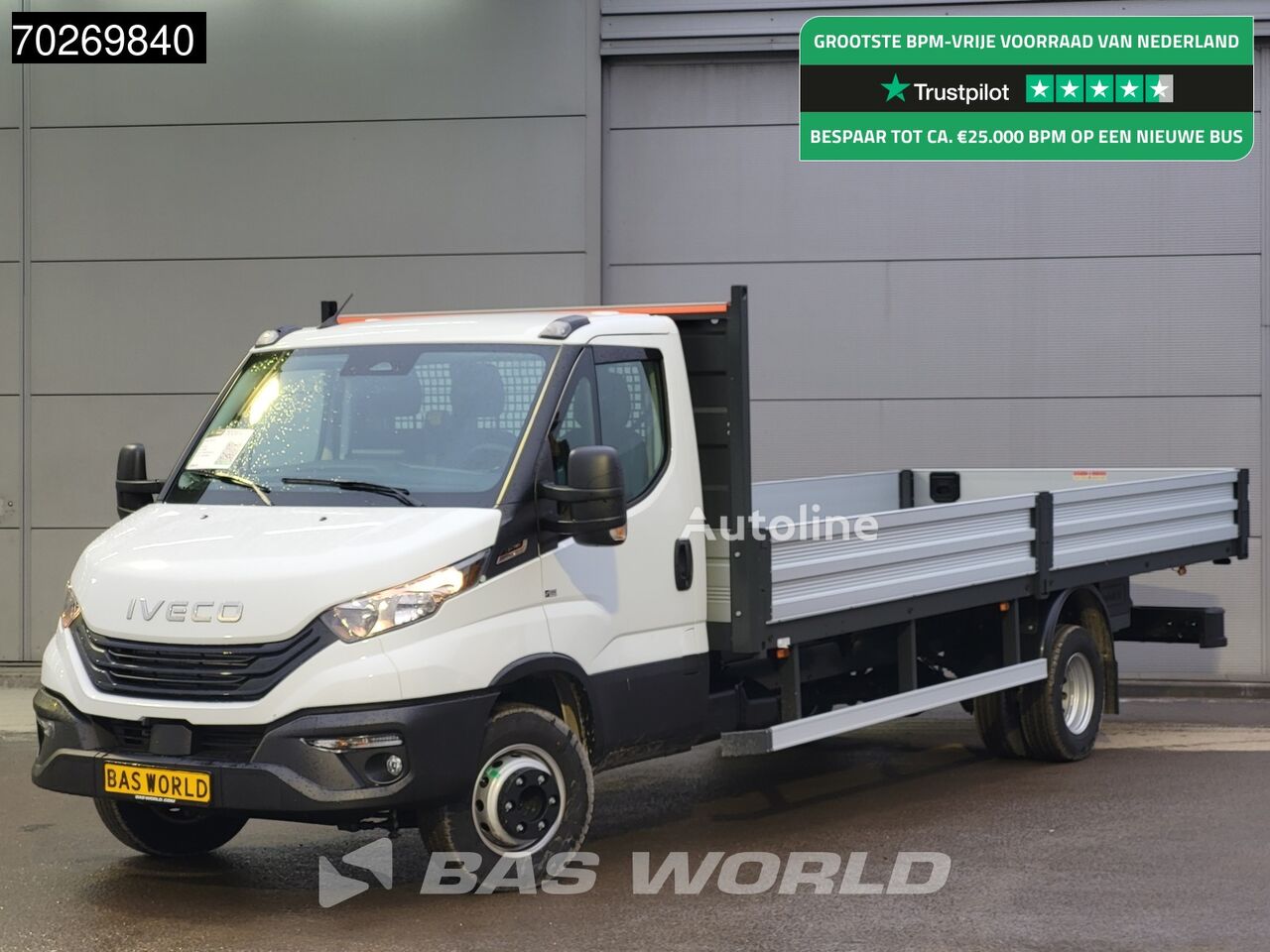 новый бортовой грузовик IVECO Daily 70C18 3.0L Automaat 525cm Open laadbak XXL Tacho Trekhaak