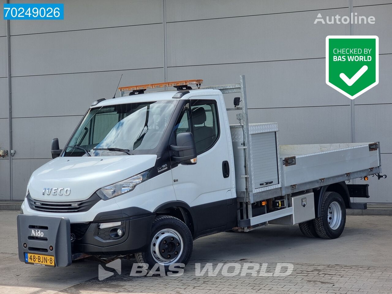 IVECO Daily 70C18 Automaat Kraan Open Laadbak Nido Amco Veba V602T 2S  camión caja abierta