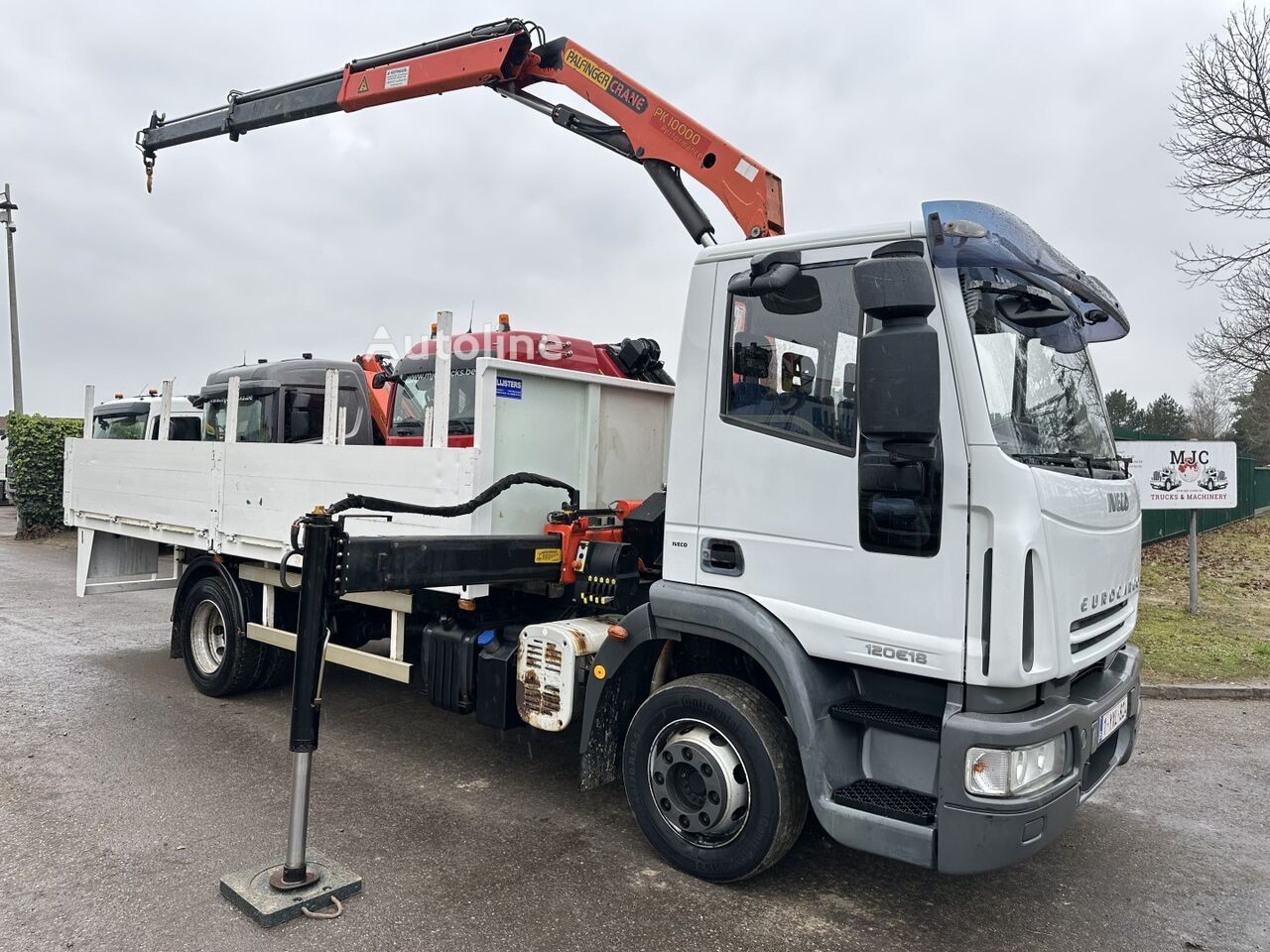 IVECO EUROCARGO 120E18 + CRANE PALFINGER PK10000 - *113.000km* - EURO  open laadbak vrachtwagen