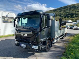 IVECO Eurocargo kranbil automat ryggekamera HIAB XS 055 kran flatbed truck