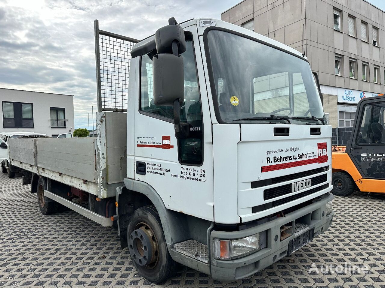 IVECO ML 80 E  Mit Kipphydraulik für A N H flatbed truck