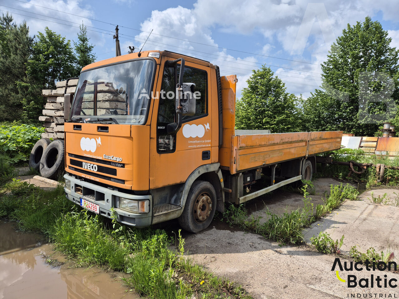 IVECO ML80E17 flak lastbil till salu | Autoline SE IVECO ML80E17 flak lastbil - Autoline