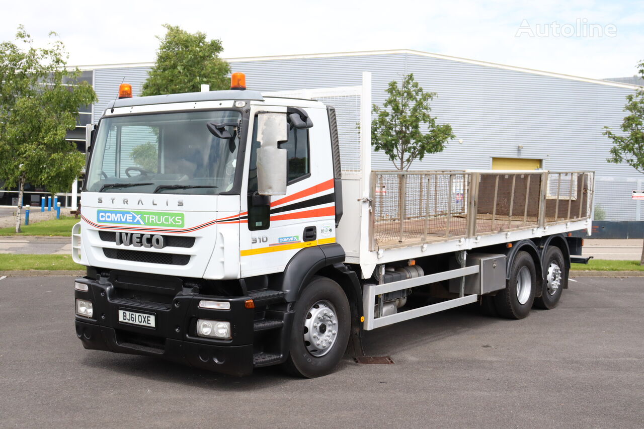 IVECO STRALIS 310 6X2 25FT DROPSIDE (2011) flatbed truck