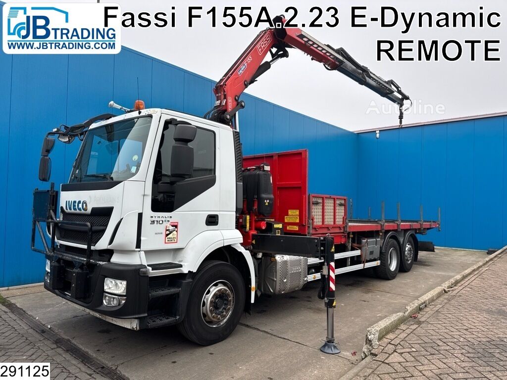 camion plateau IVECO Stralis 310 6X2, EURO 6, Retarder, Fassi