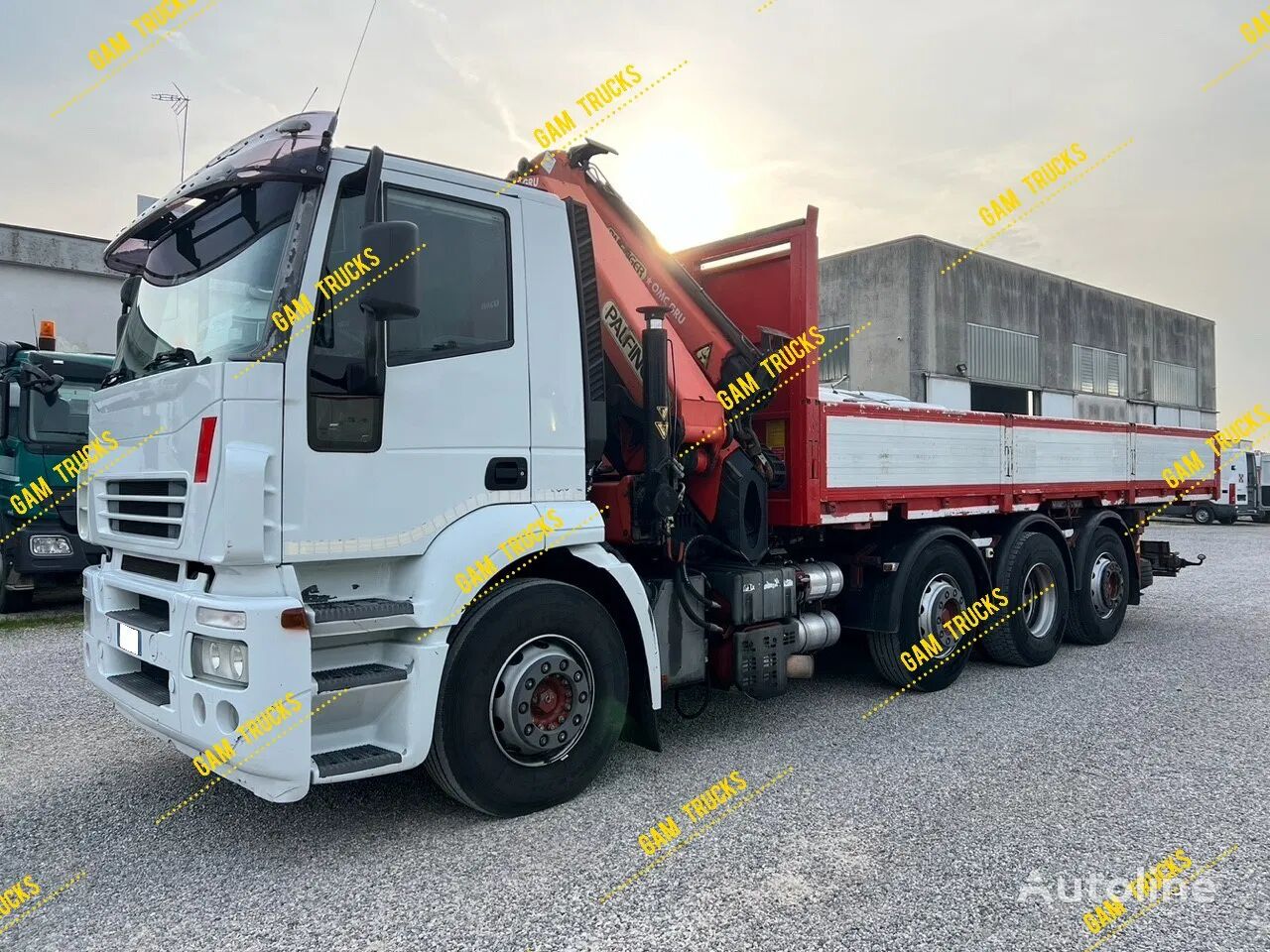 valník IVECO Stralis 430 Stralis 260S43 8x2 Abroll-Pritsche mit Kran