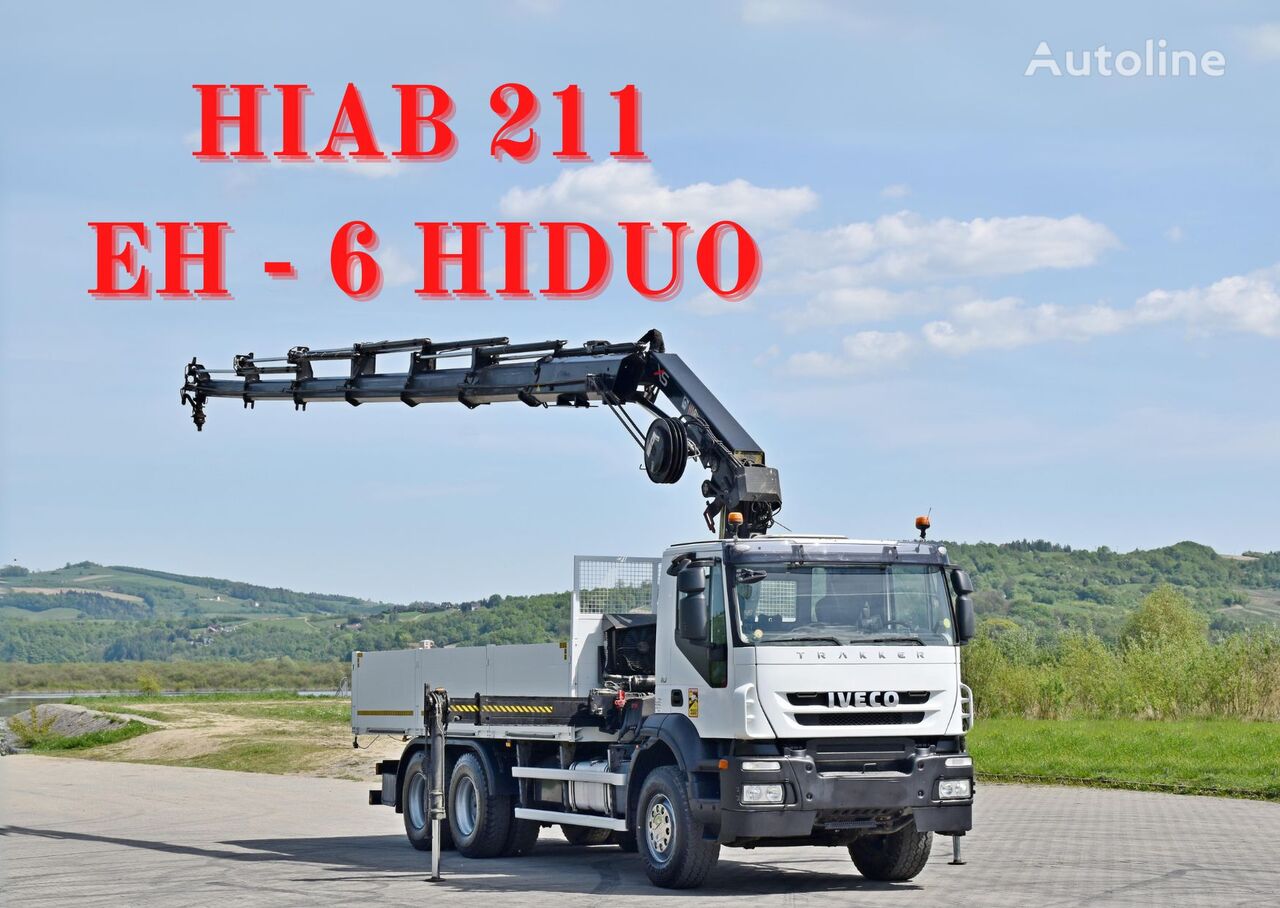 IVECO TRAKKER 410* HIAB 211 EH-6 HIDUO+FUNK / 6x4 camión caja abierta