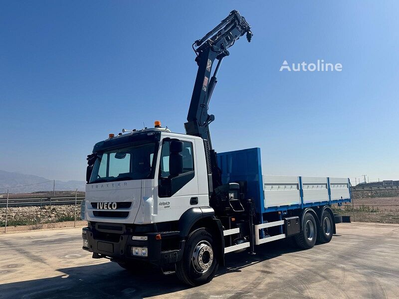 IVECO TRAKKER AD260T45 6X4 flatbed truck