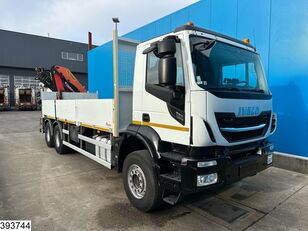 IVECO X-Way 360 6x4, EURO 6, Palfinger, Remote flatbed truck