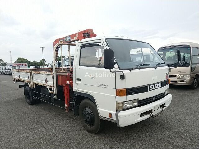 Isuzu ELF open laadbak vrachtwagen