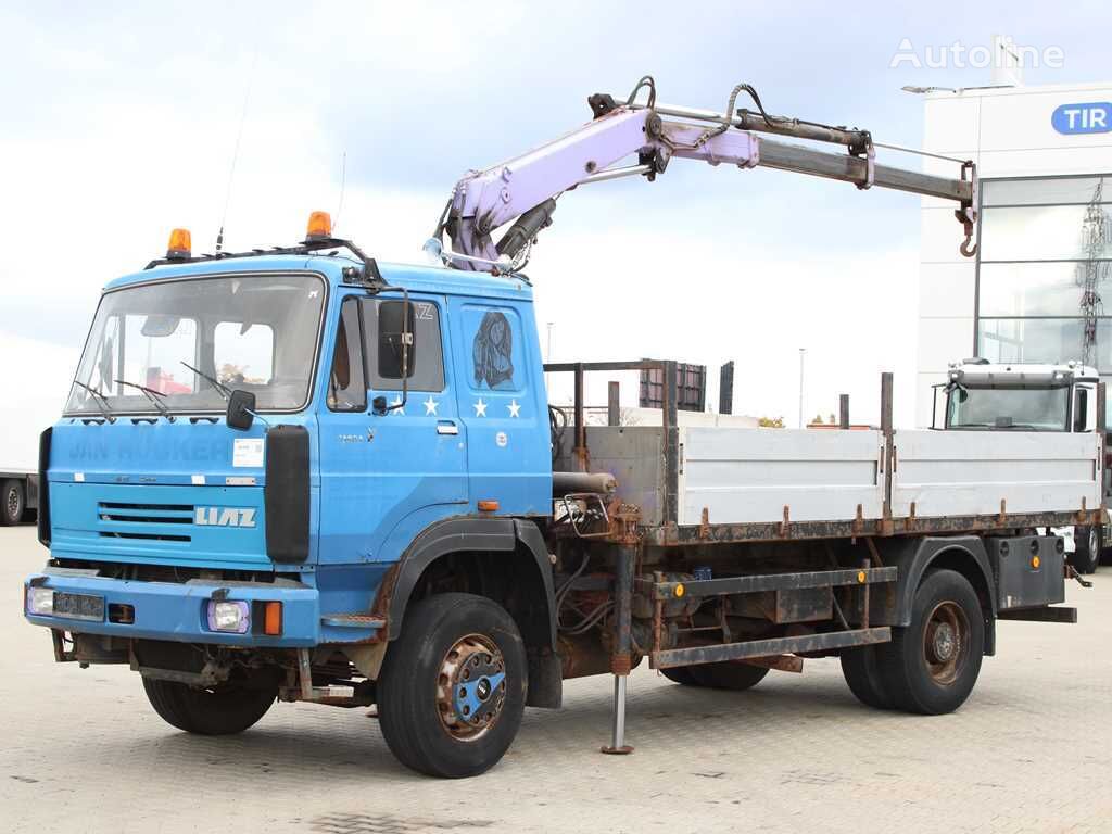 camion plateau LIAZ 18.23, NJ SR-70 PT HYDRAULIC ARM, LIGHTHOUSES