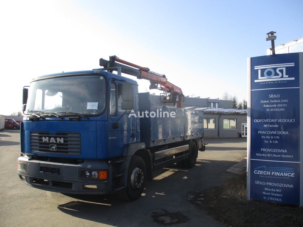 MAN 12.284 EURO 2 HR ATLAS flatbed truck